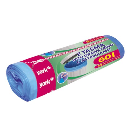 Worki na śmieci 60L  z taśmą 10szt.