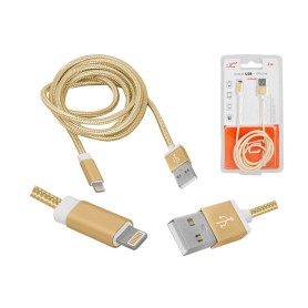 Przyłącze USB -Iphone  1m złoty  LX8448
