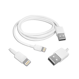 Przyłącze USB -Iphone   1m biały  LX8441