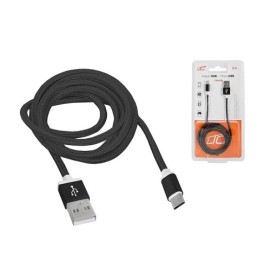 Przyłącze USB x microUSB  1m czarny  LX8450