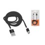 Przyłącze USB x microUSB  1m czarny  LX8450