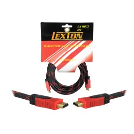 Przyłącze HDMIxHDMI 5m  czerwony v1.4  LXHD72