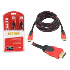 Przyłącze HDMIxHDMI 3m  czerwony v1.4  LXHD71
