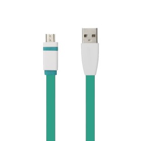 Przyłącze USB x microUSB  TB  zielony 1,0 m