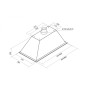 Toflesz okap OK-3 LINEA Bravo 60 ( 56,4 cm) czarny