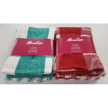 Ścierka kuchenna LARA 50x70cm 5sztuk MIX