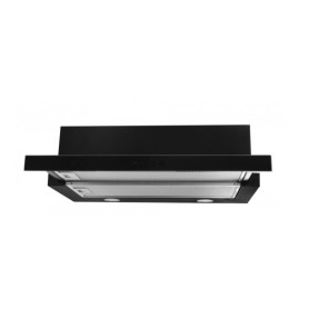 Toflesz okap OK-5 VEGA-GLASS 90cm czarne szkło teleskopowy