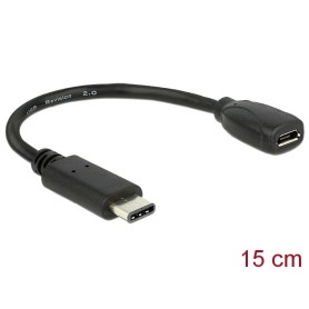 Adapter USB wtyk typ C x micro USB gniazdo 15cm