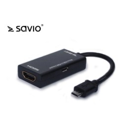 Aktywny adapter  SAVIO CL-32 MHL micro USB 5 pin - HDMI AF