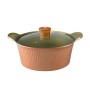 Garnek aluminowy Florina Modi  28cm 1G0025 skandynawska zieleń i brąz