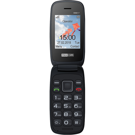 Telefon MAXCOM MM817 klapka czerwony