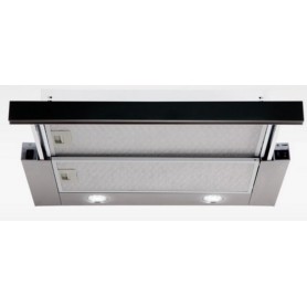 Toflesz okap OK-7 VEGA-GLASS 60cm czarne szkło teleskopowy