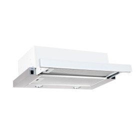 Toflesz okap OK-7 VEGA-GLASS 60cm białe szkło teleskopowy