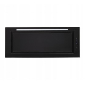 Toflesz okap OK-6 LINEA GLASS  90  ( 86,4 cm) czarny 850 m3/h