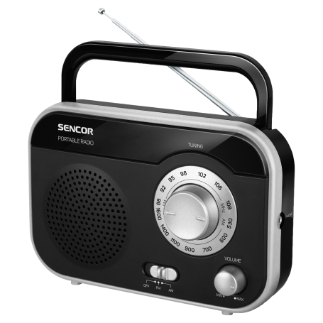 SENCOR radio  SRD 210BS czarno-srebrne