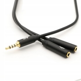 Adapter TB 3,5mm mini Jack x 2 mini  Jack 3,5mm