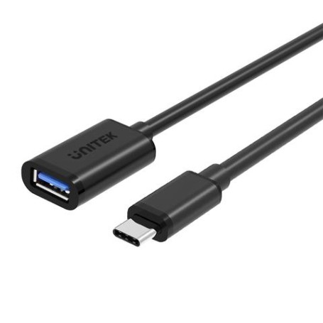 Kabel adapter OTG USB - wtyk USB Type-C 15cm