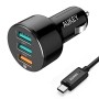 Ładowarka samochodowa AUKEY CC-T11 QUICK 3xUSB szybka