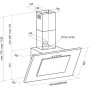 Toflesz okap OK-3 FIERA SPRINT 50cm biały