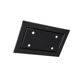 Toflesz okap OK-6 sufitowy LUXOR GLASS 96cm czarny 