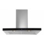 Toflesz okap OK-6 ETNA wyspowy 60cm INOX Czarne szkło 