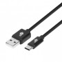 Przyłącze USB x USB typ C  1,5m  TB czarny sznurek