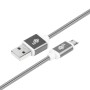 Przyłącze USB x USB typ C  1,5m  TB grafitowy sznurek