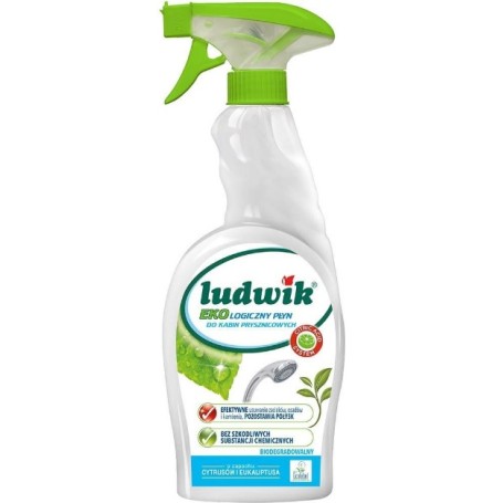 LUDWIK płyn do mycia kabin prysznicowych EKOLOGICZNY 750ml.