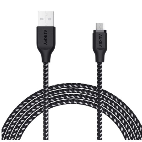 Przyłącze AUKEY USB x microUSB  1,2m CB-AM1 szybkie nylonowe