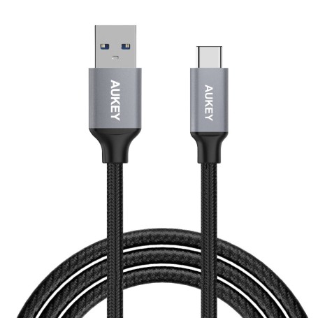 Przyłącze AUKEY USB xUSB typ C  1m CB-CD2 szybkie nylonowe