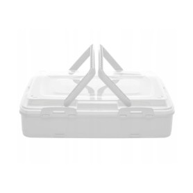 Pojemnik na ciasto z rączką CAPRI prostokątny