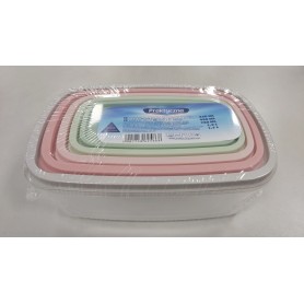 Pojemniki do żywności kolorowe 5sztuk