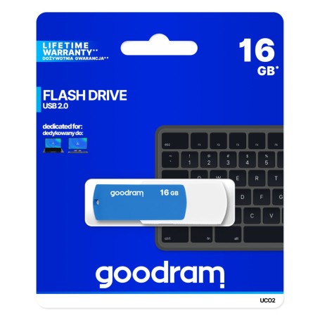 Pendrive GOODRAM 16GB UMO2 USB 2.0 Biały UCO2-0160MXR11