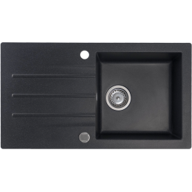 Zlew KERNAU  KGSA 50 1B1D  Black Metallic