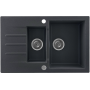 Zlew KERNAU KGSA 6079 1,5B1D  Black Metallic