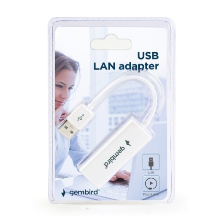 Gembird adapter USB 2.0 x LAN ( RJ45)  