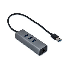 i-tec Adapter HUB USB 3.0 Metal + 3-portowy  Gigabit Eternet port adapter 