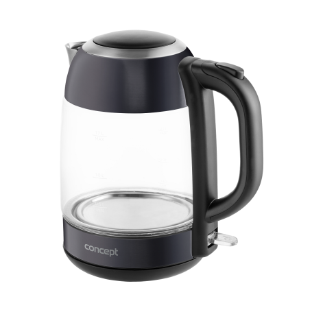 CONCEPT czajnik RK-4082 szklany grafitowy 1,7 L