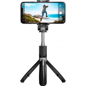 Selfie stick Natec  tripod bezprzewodowy Alvito BT 4.0 Czarny