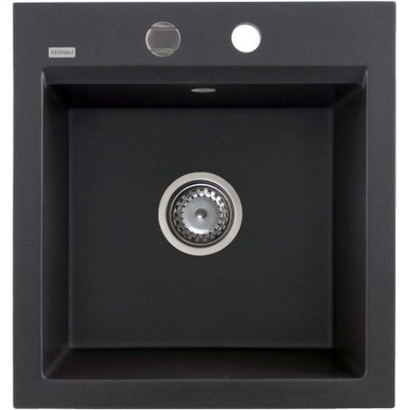 Zlew KERNAU KGSM 45 1B Black Metallic