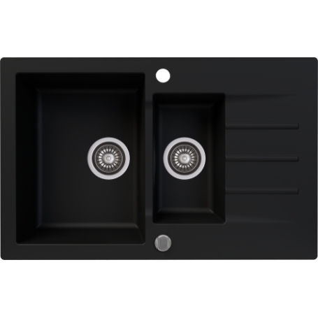 Zlew KERNAU KGSA 6079 1,5B1D Deep Black