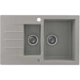 Zlew KERNAU KGSA 6079 1,5B1D Grey Metallic