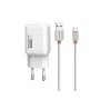 Ładowarka sieciowa SOMOSTEL 2xUSB + kabel typ C