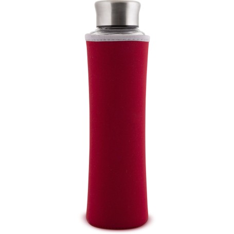 Szklana butelka na napoje 550 ml. ECO LAMART LT9029 czerwona