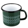 Kubek emaliowany BOHO zielony  9cm 0.5l