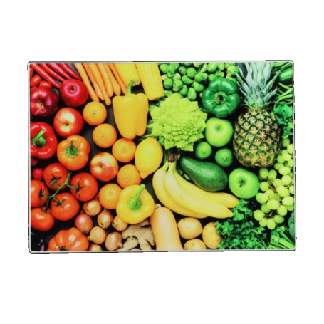 Deska do krojenia szklana 027433 Warzywa-Owoce