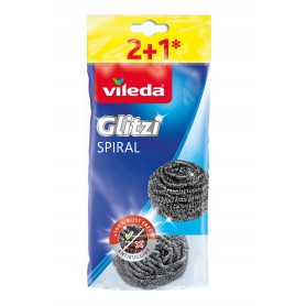 Vileda zmywak kuchenny stalowy Spiral  3 sztuki