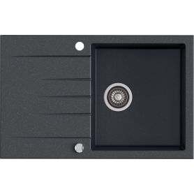 Zlew KERNAU KGSV 45A 1B1D Black Metallic