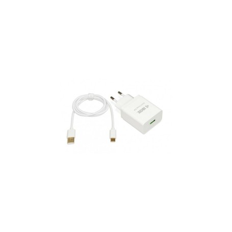 Ładowarka sieciowa iBOX 1xUSB + kabel Typ C  QC-01