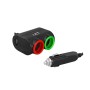 Rozgałęźnik zapalniczki LTC LXAS10   wtyk - 2 gniazda CAR + Gniazdo USB